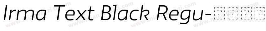Irma Text Black Regu字体转换